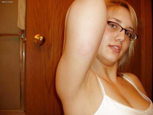 18P Fantastic blonde chick with glasses.