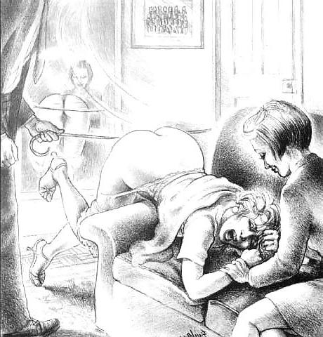 25P Them. Drawn Porn Art 15 - Spanking (3)  by Paula Meadows