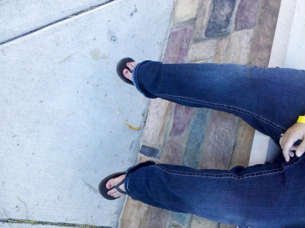 19P Wife's sexy feet, tits, and pussy