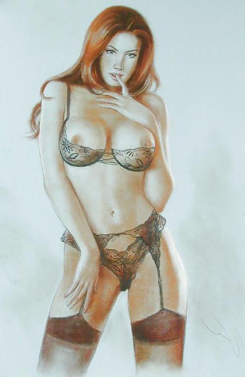 24P Drawn EroPorn Art 56 - Julia Tazko for Cummodore64