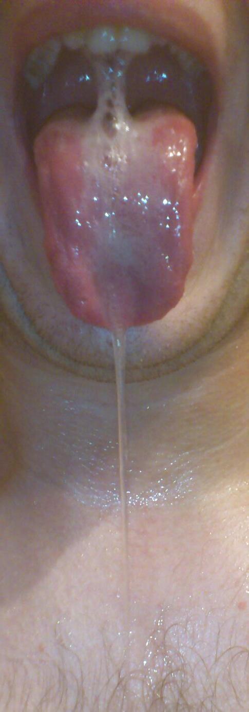 8P Sexy wet tongue and saliva