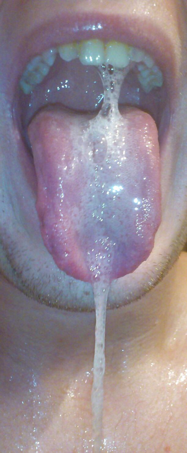 8P Sexy wet tongue and saliva