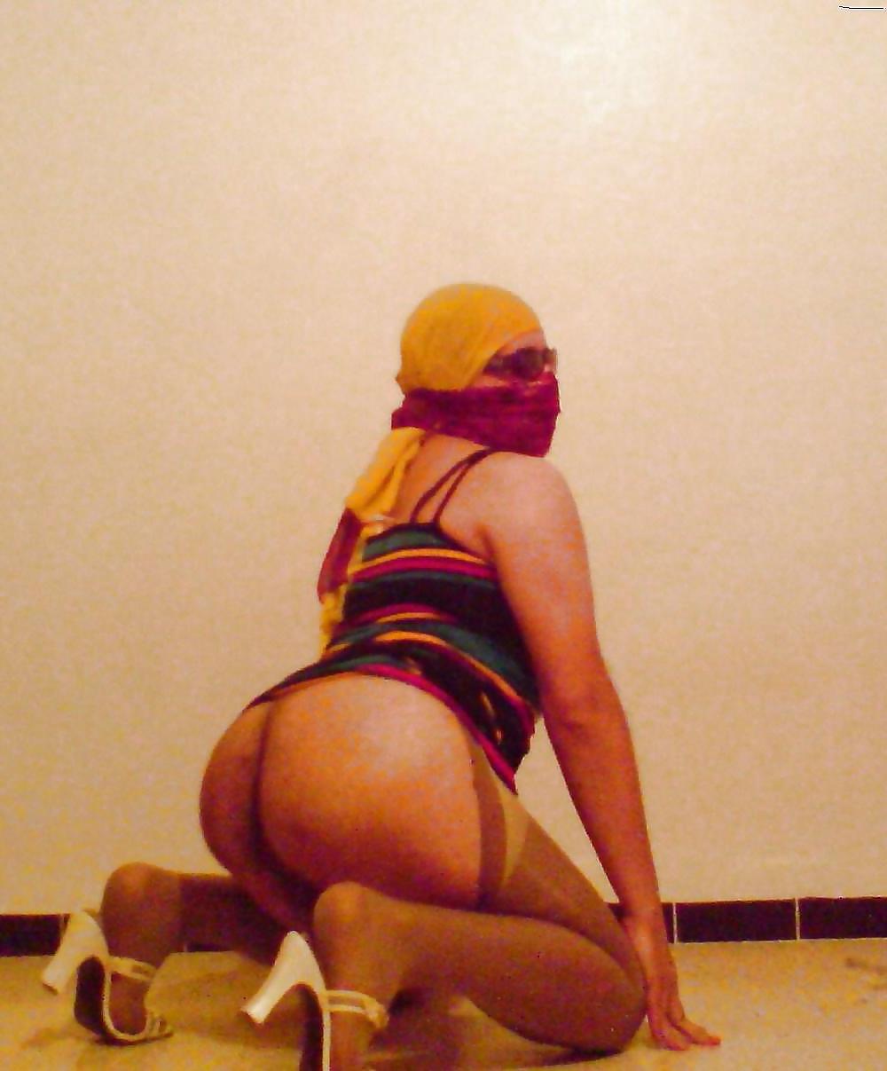 11P My bitch in thong and scarf