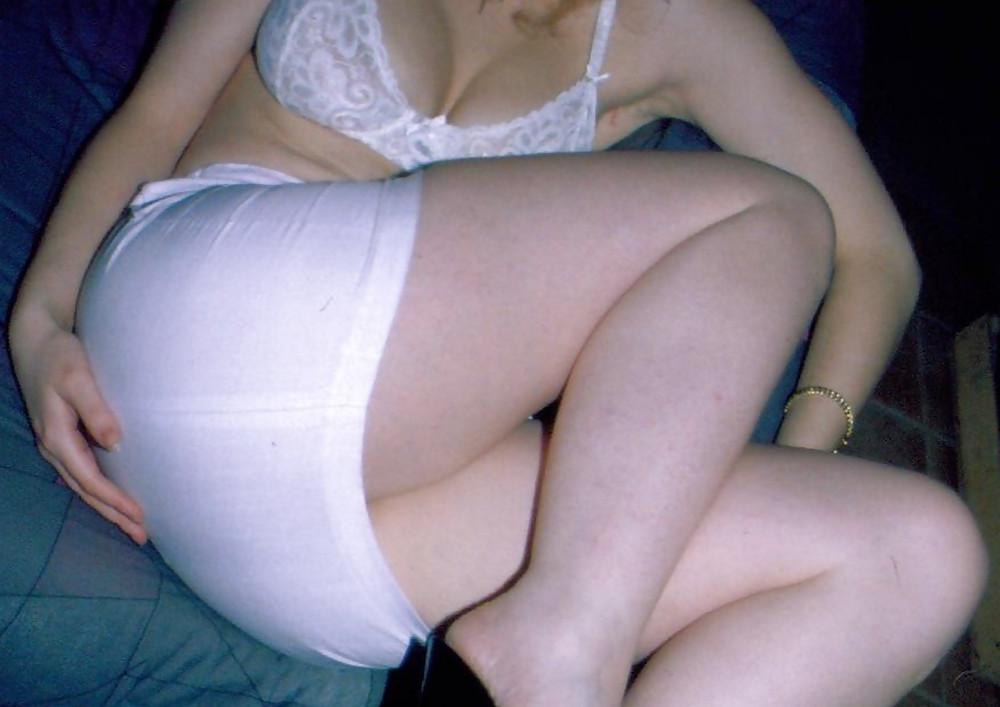 12P GS - Young Slutty Big Boobed Bitch In A White Tight Skirt 1