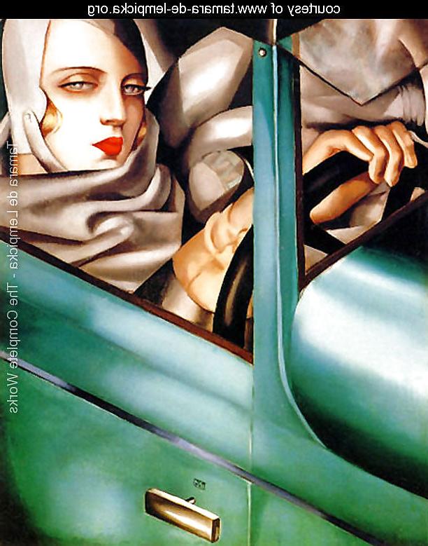 25P Tamara de Lempicka Art Deco painter and Glamour Star 