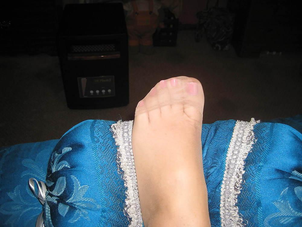 9P Sexy Nylon Feet Toes