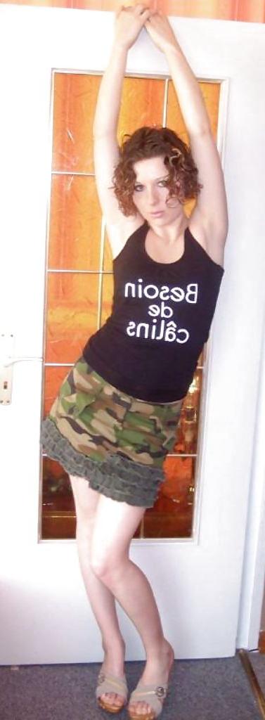 5P Private Pics of a French cute horny teen girl with tiny tits