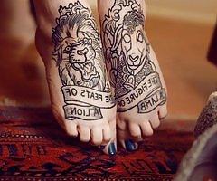 25P Sexy Tattooed Feet (mixed)