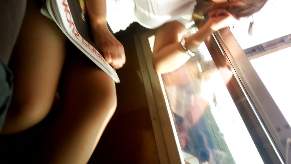 7P Girls in train
