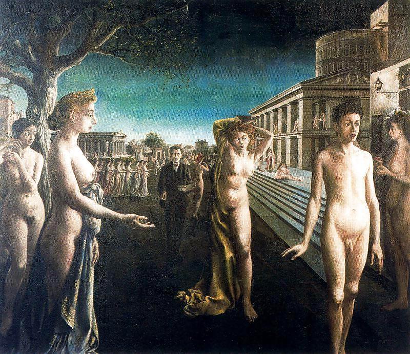 25P Painted EroPorn Art 69 - Paul Delvaux