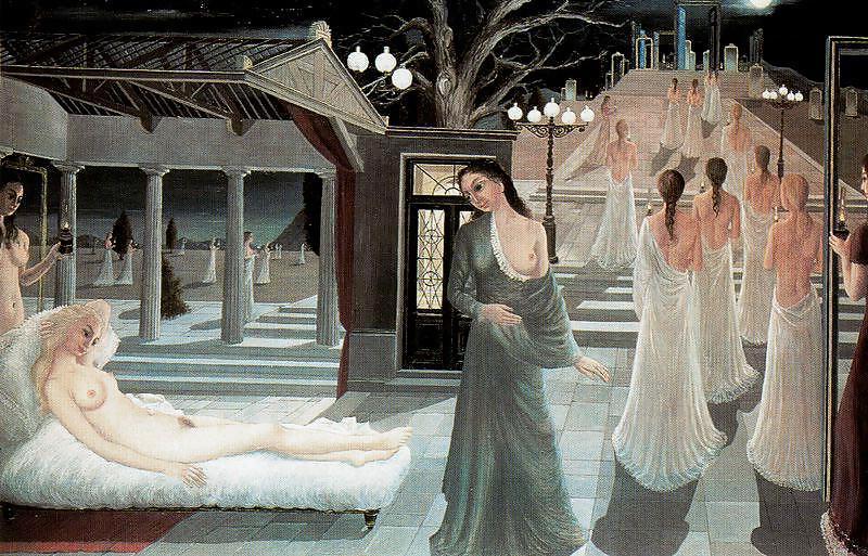 25P Painted EroPorn Art 69 - Paul Delvaux