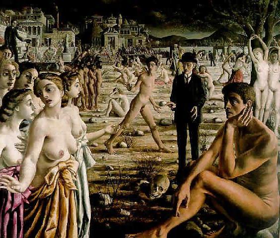 25P Painted EroPorn Art 69 - Paul Delvaux