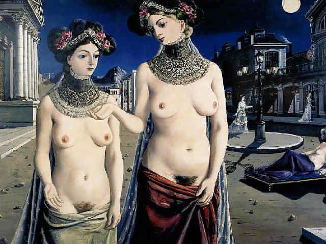 25P Painted EroPorn Art 69 - Paul Delvaux