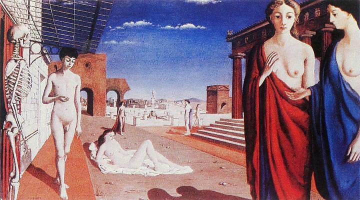 25P Painted EroPorn Art 69 - Paul Delvaux