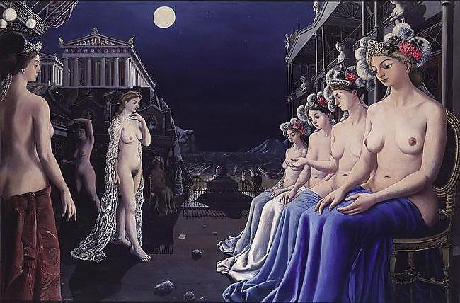 25P Painted EroPorn Art 69 - Paul Delvaux