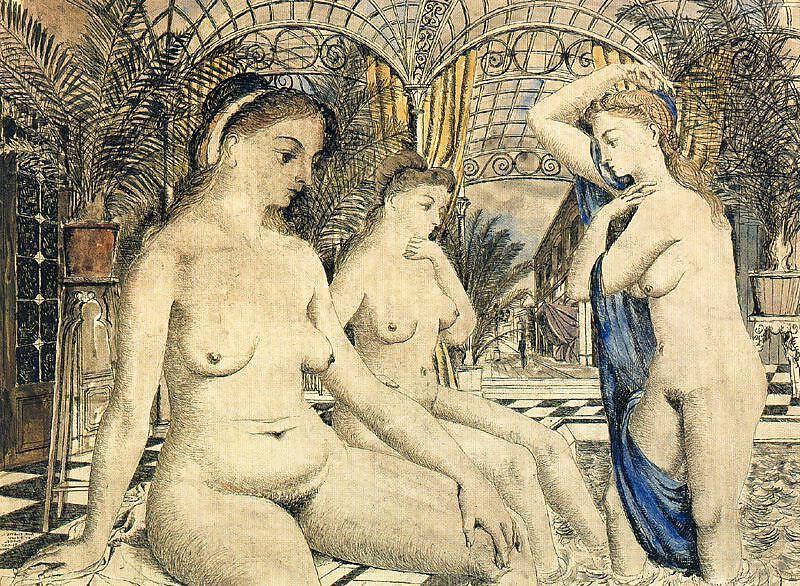 25P Painted EroPorn Art 69 - Paul Delvaux