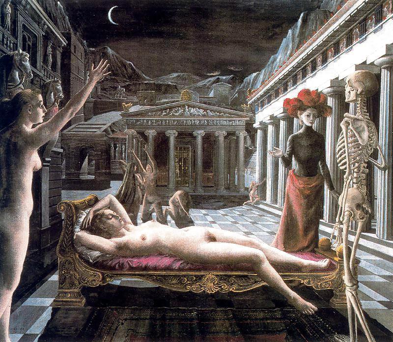 25P Painted EroPorn Art 69 - Paul Delvaux