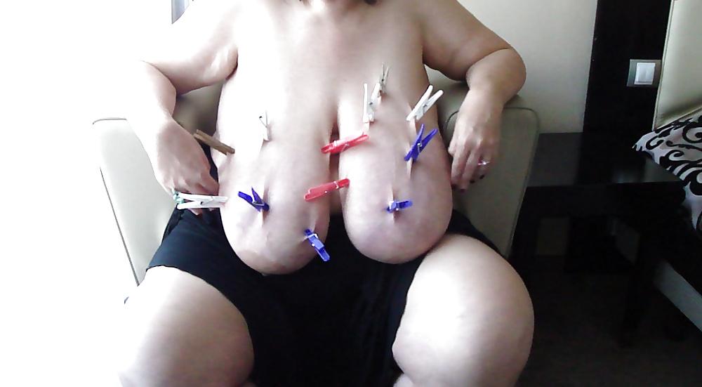 4P Torture and Pinch Big Boobs