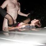 15P Russian whore at work in public