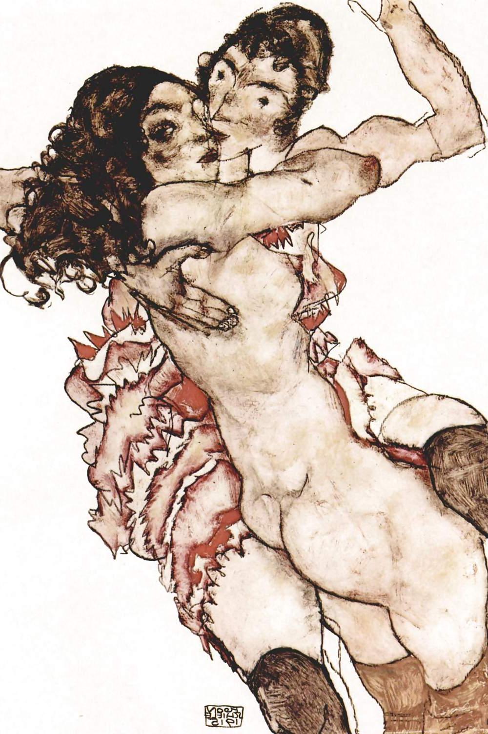 25P EGON SCHIELE - EROTISCHE KUNST