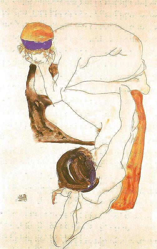 25P EGON SCHIELE - EROTISCHE KUNST