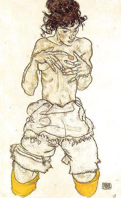 25P EGON SCHIELE - EROTISCHE KUNST