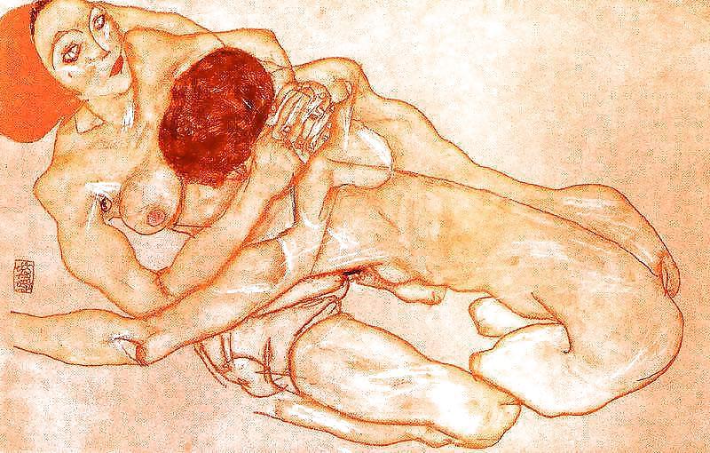 25P EGON SCHIELE - EROTISCHE KUNST