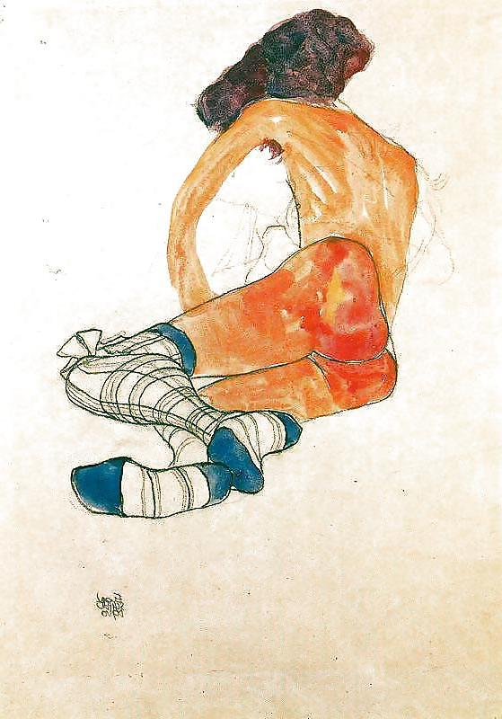 25P EGON SCHIELE - EROTISCHE KUNST