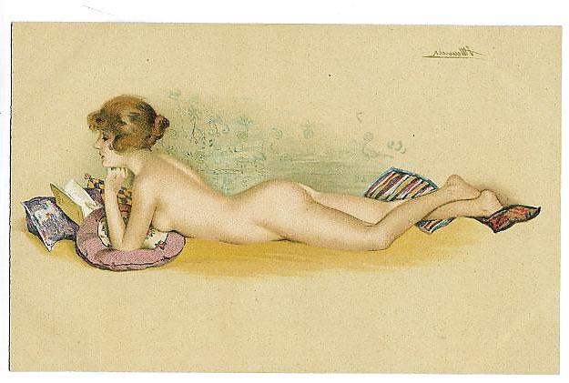 8P Thematic Drawn Ero Art 5 - French Postcards (3) for MinxGirl