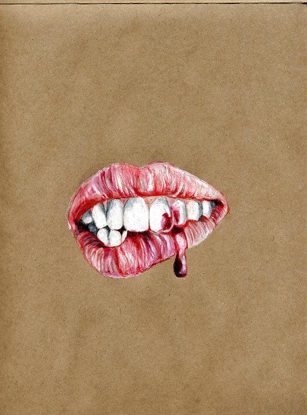 25P Art is not Porn#red lips
