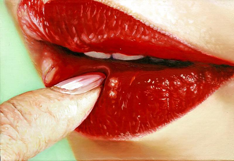 25P Art is not Porn#red lips
