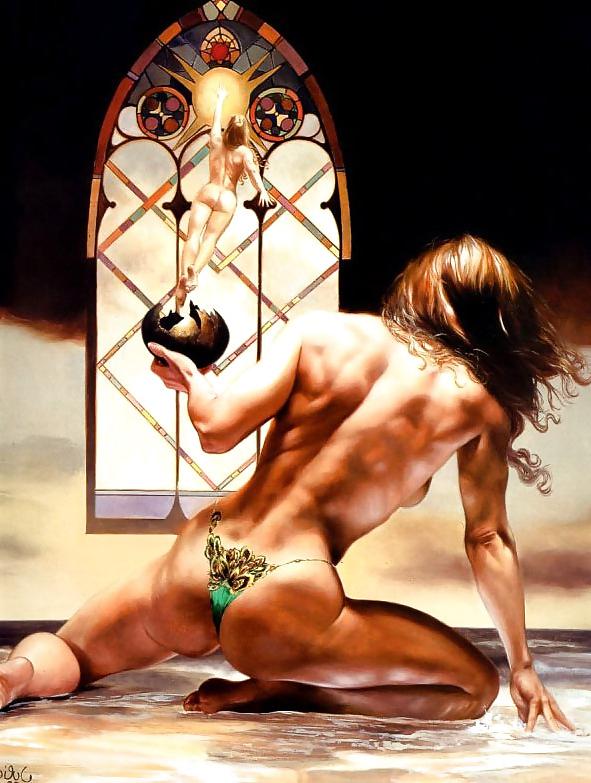 24P Erotic Fantasy Art 2 - Julie Bell