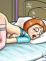 4P Cartoon Porn Bitch