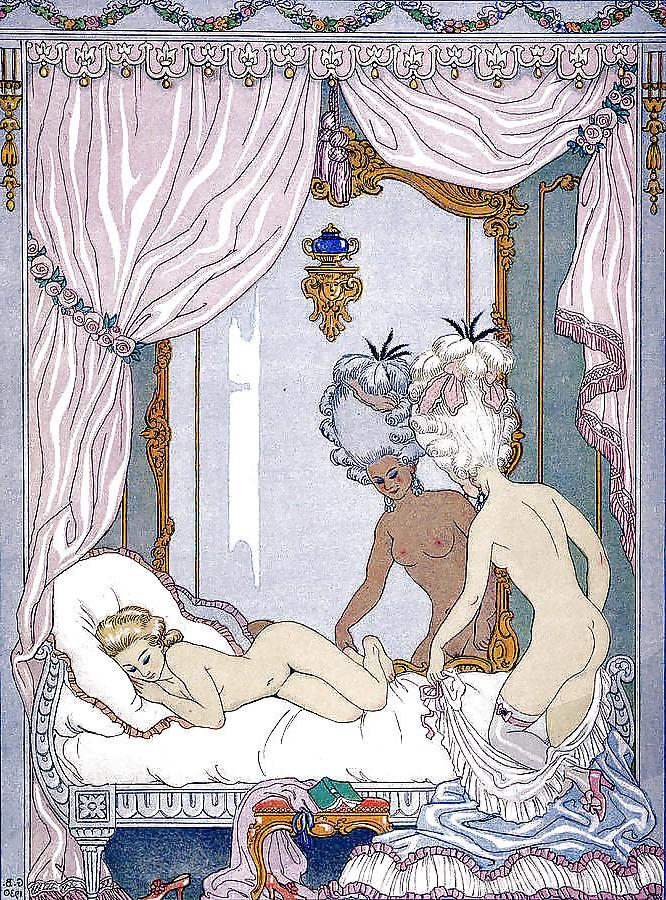 9P Vintage Lesbian Art