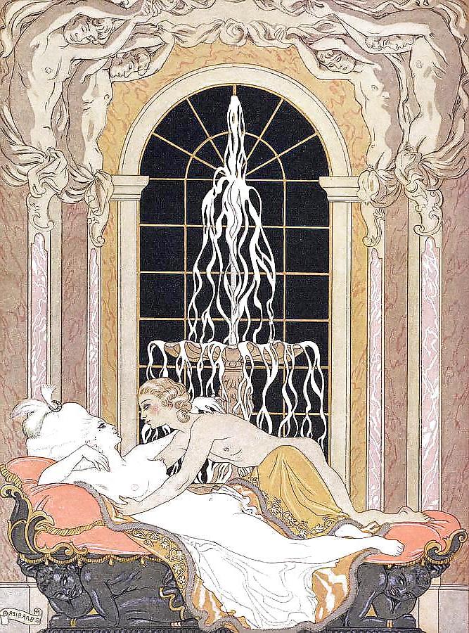 9P Vintage Lesbian Art