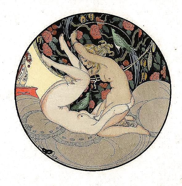 9P Vintage Lesbian Art