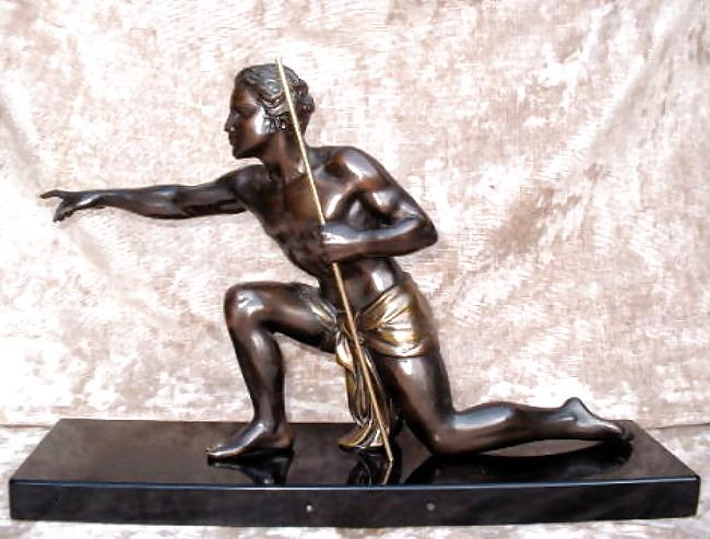 25P Art Deco Statuettes 1 - Workers, Sportsmen, Warriors 1