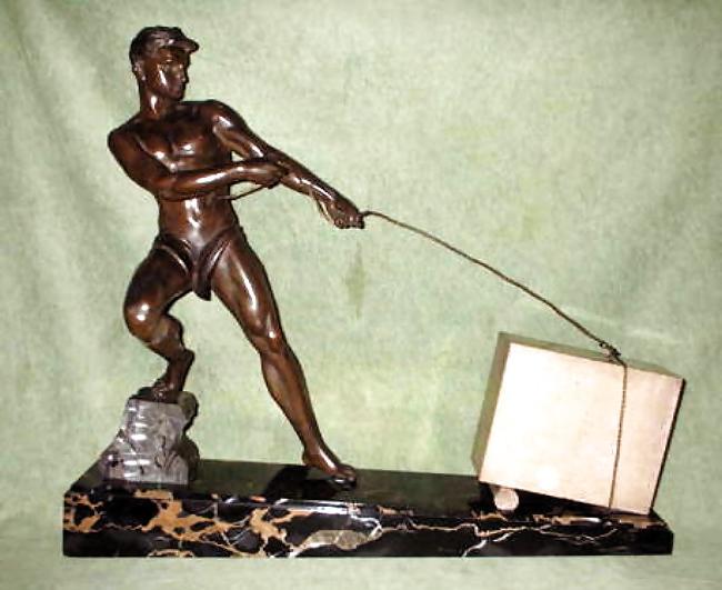 25P Art Deco Statuettes 1 - Workers, Sportsmen, Warriors 1