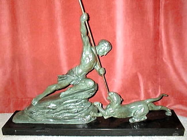 25P Art Deco Statuettes 1 - Workers, Sportsmen, Warriors 1
