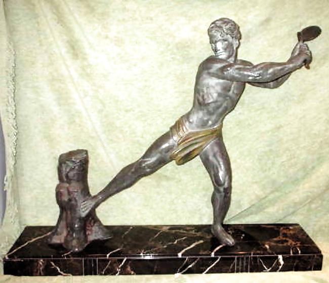 25P Art Deco Statuettes 1 - Workers, Sportsmen, Warriors 1