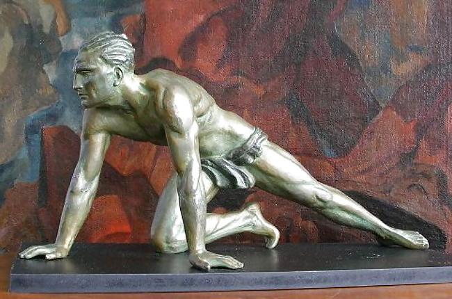 25P Art Deco Statuettes 1 - Workers, Sportsmen, Warriors 1