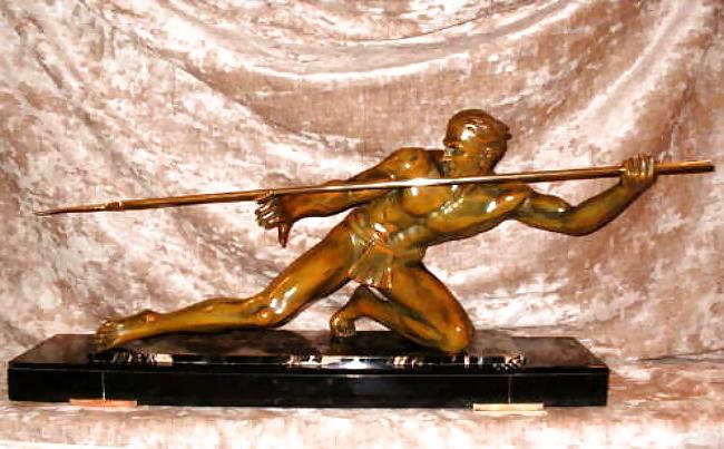 25P Art Deco Statuettes 1 - Workers, Sportsmen, Warriors 1
