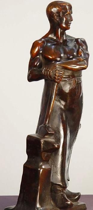 25P Art Deco Statuettes 1 - Workers, Sportsmen, Warriors 1