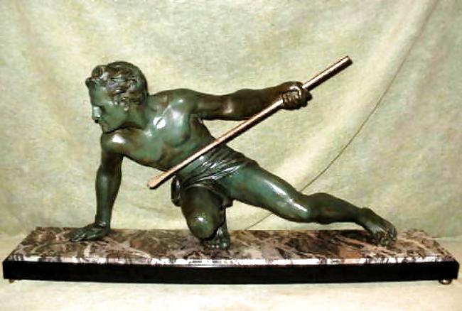 25P Art Deco Statuettes 1 - Workers, Sportsmen, Warriors 1