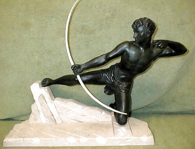 25P Art Deco Statuettes 1 - Workers, Sportsmen, Warriors 1