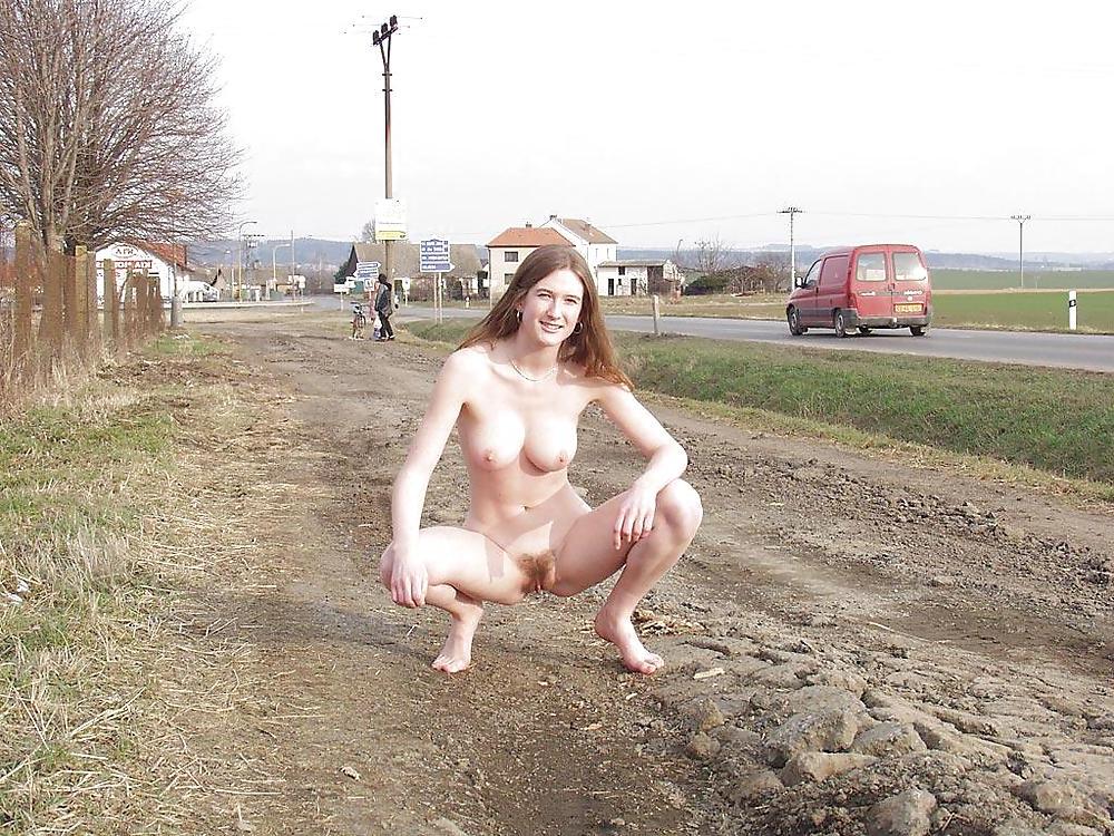 20P Czeck girl walking nude in public - N. C. 