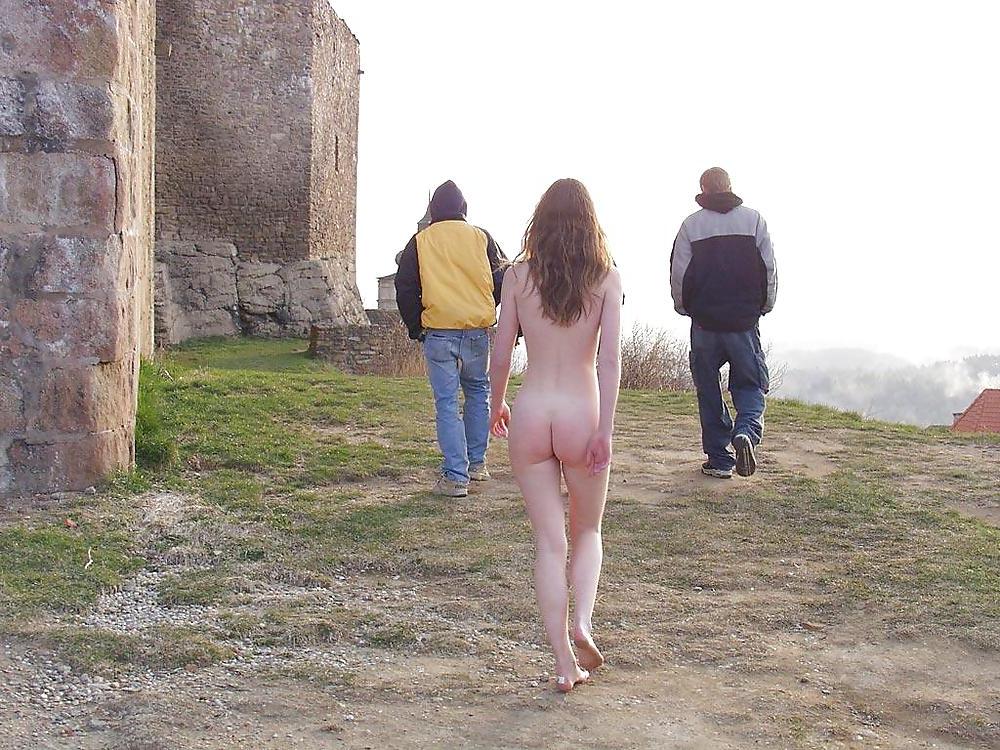 20P Czeck girl walking nude in public - N. C. 