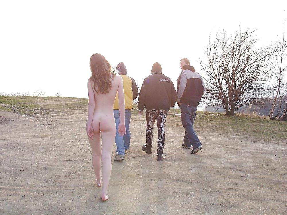 20P Czeck girl walking nude in public - N. C. 
