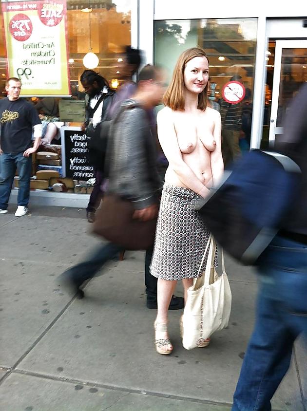 11P Moira Johnston, NYC topless activist.