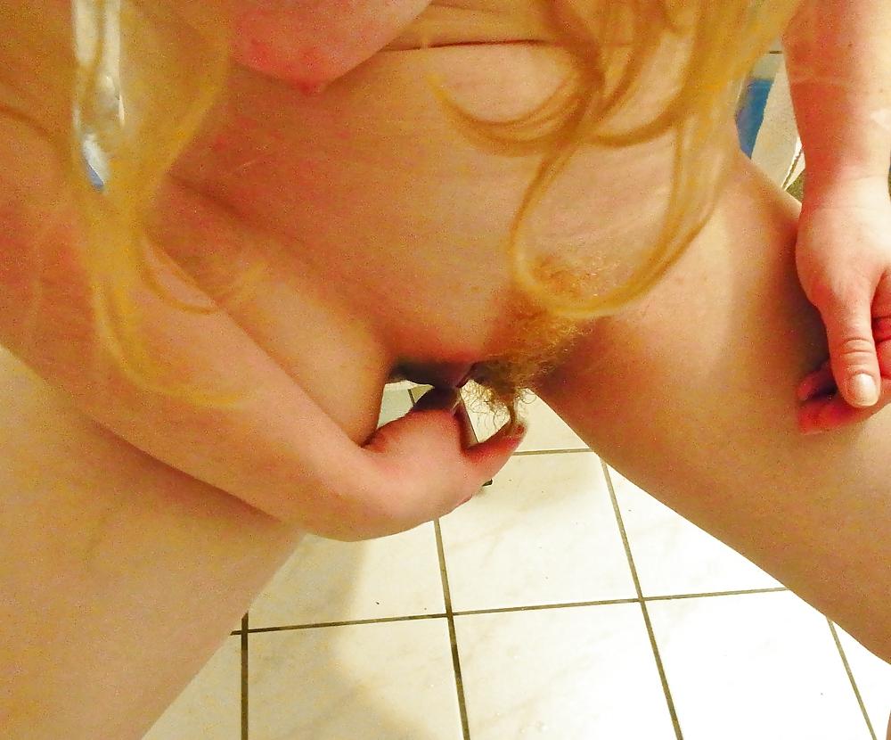 25P Chubby redhead Part16 get her new half shaved hair style
